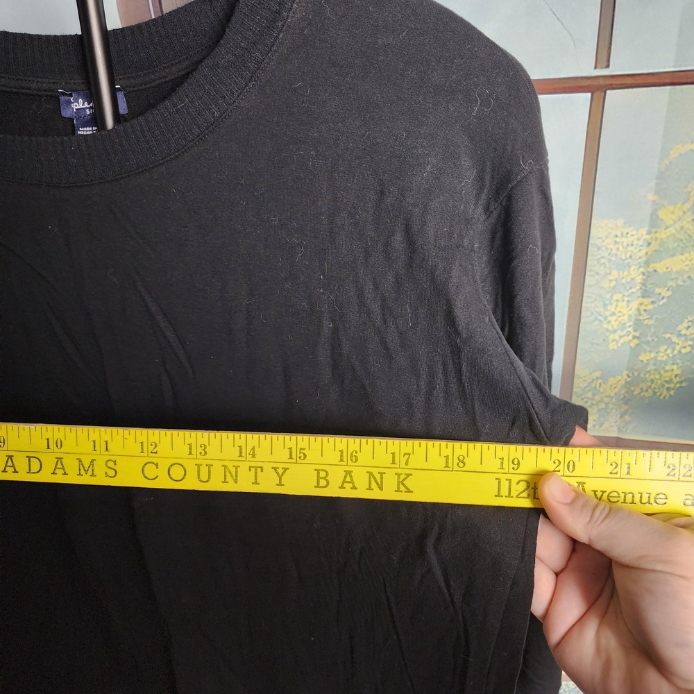 S Solid Black Y2K Long Sleeve Sweater by Splindid, Size Small - Picture 6 of 7